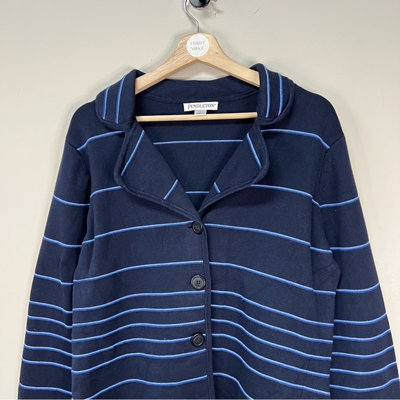 Pendleton Striped Cardigan - Picture 2 of 5